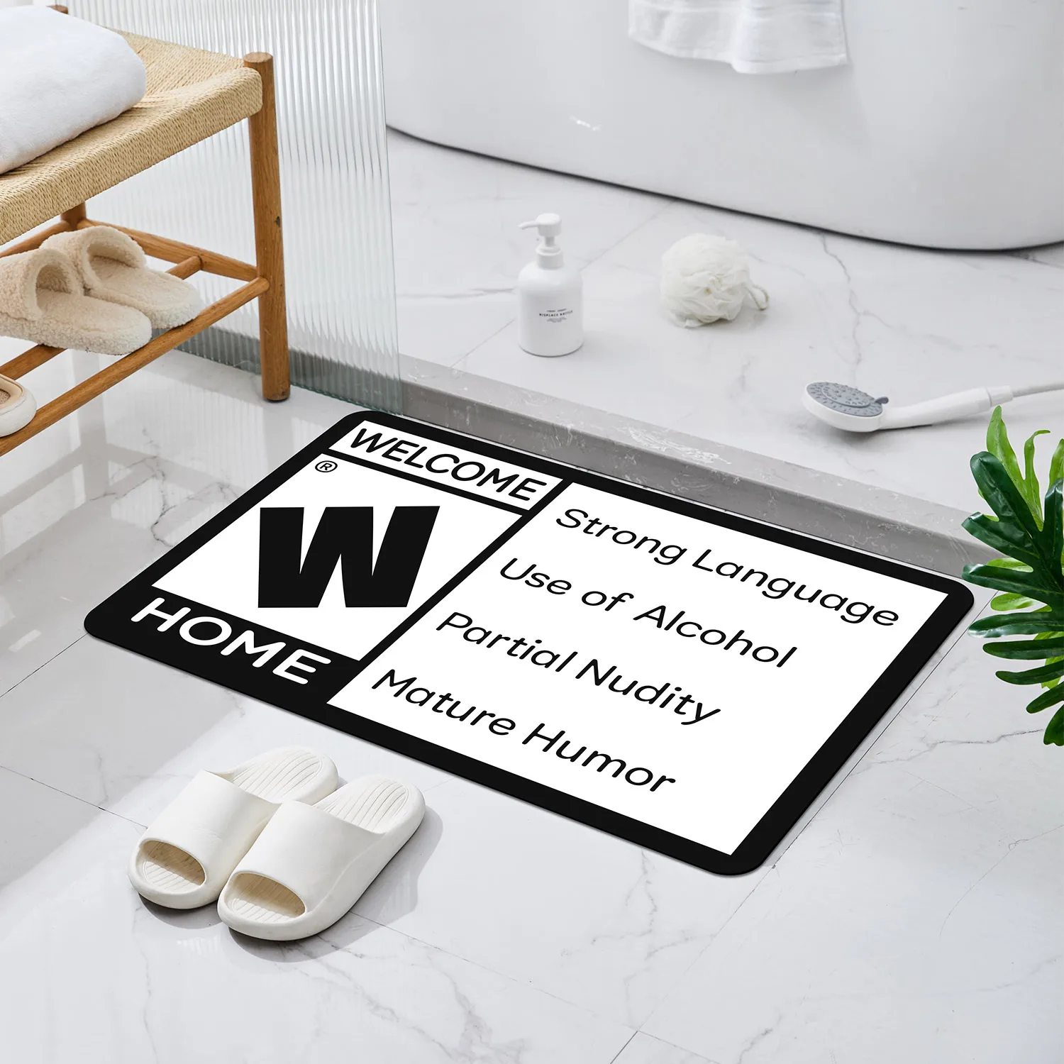 Floor Mat Non Slip Mat Fun Doormat Door Mat Interesting Phrase Non Slip Machine Washable For Indoor Outdoor