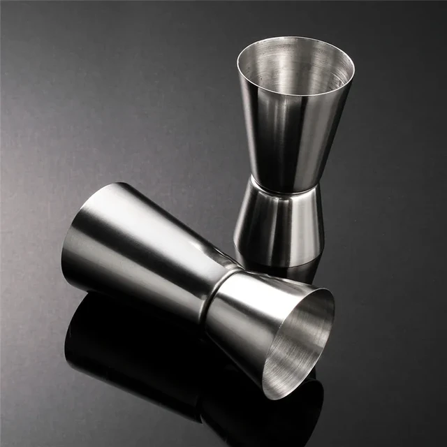 75ml Stainless Steel Measuring Cups Cocktail Tools Drink Mixer Accessories Alcohol  Measuring Cups Wine Bar Utensils - AliExpress