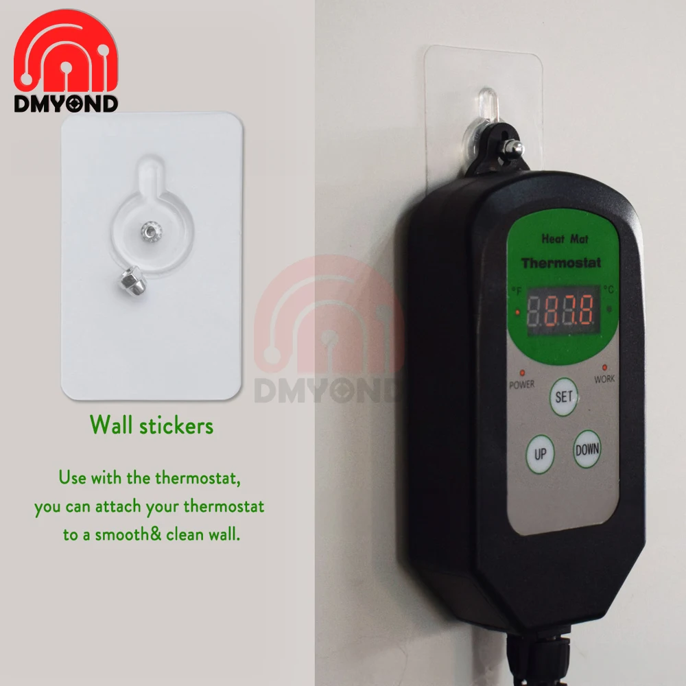 Digital Heat Mat Pymeter Dual Probe Thermostat Control Heat Mats