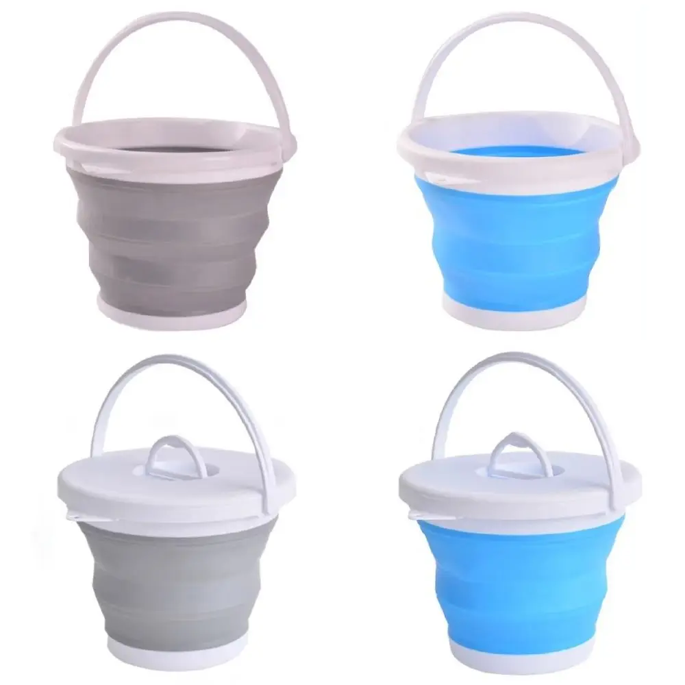 10L Folding Bucket Thicken Space Saving Foot Soaking Bucket Compact Foldable Collapsible Wash Basin Water-sprinkling Festival