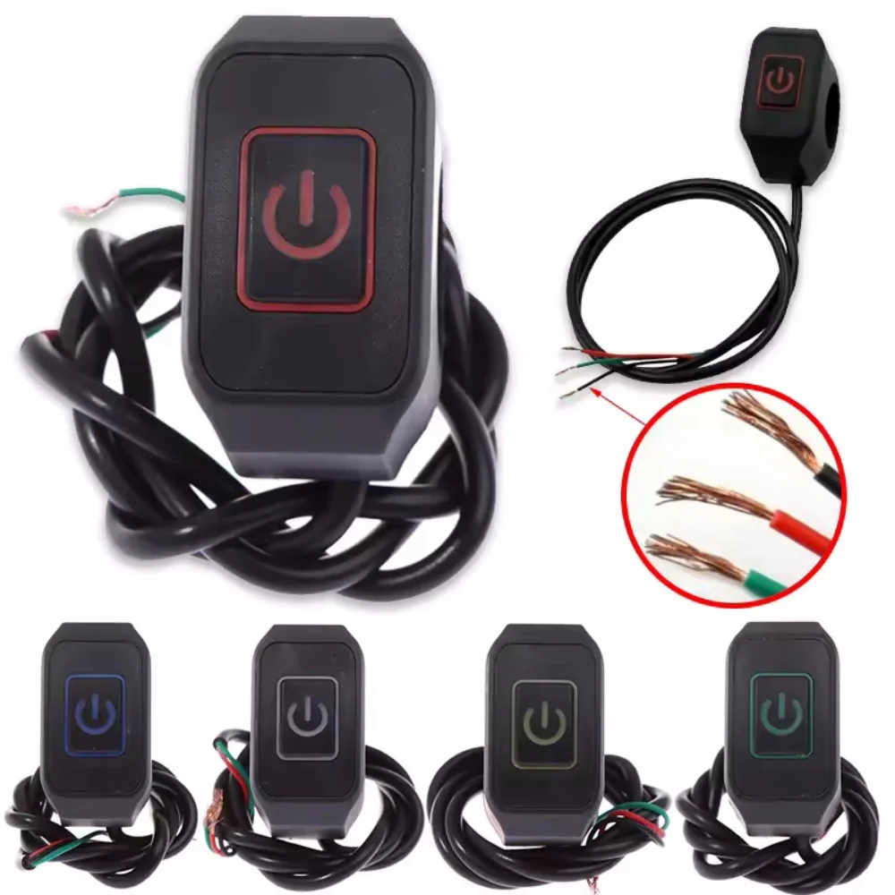 Universal Motorcycle Handlebar Switch Button 12V Button Connector ...