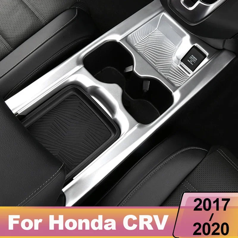 Per Honda CRV 2017 2018 2019 2020 ABS decorazione interna adesivi per auto interni portabicchieri cornice decorativa decorazione auto