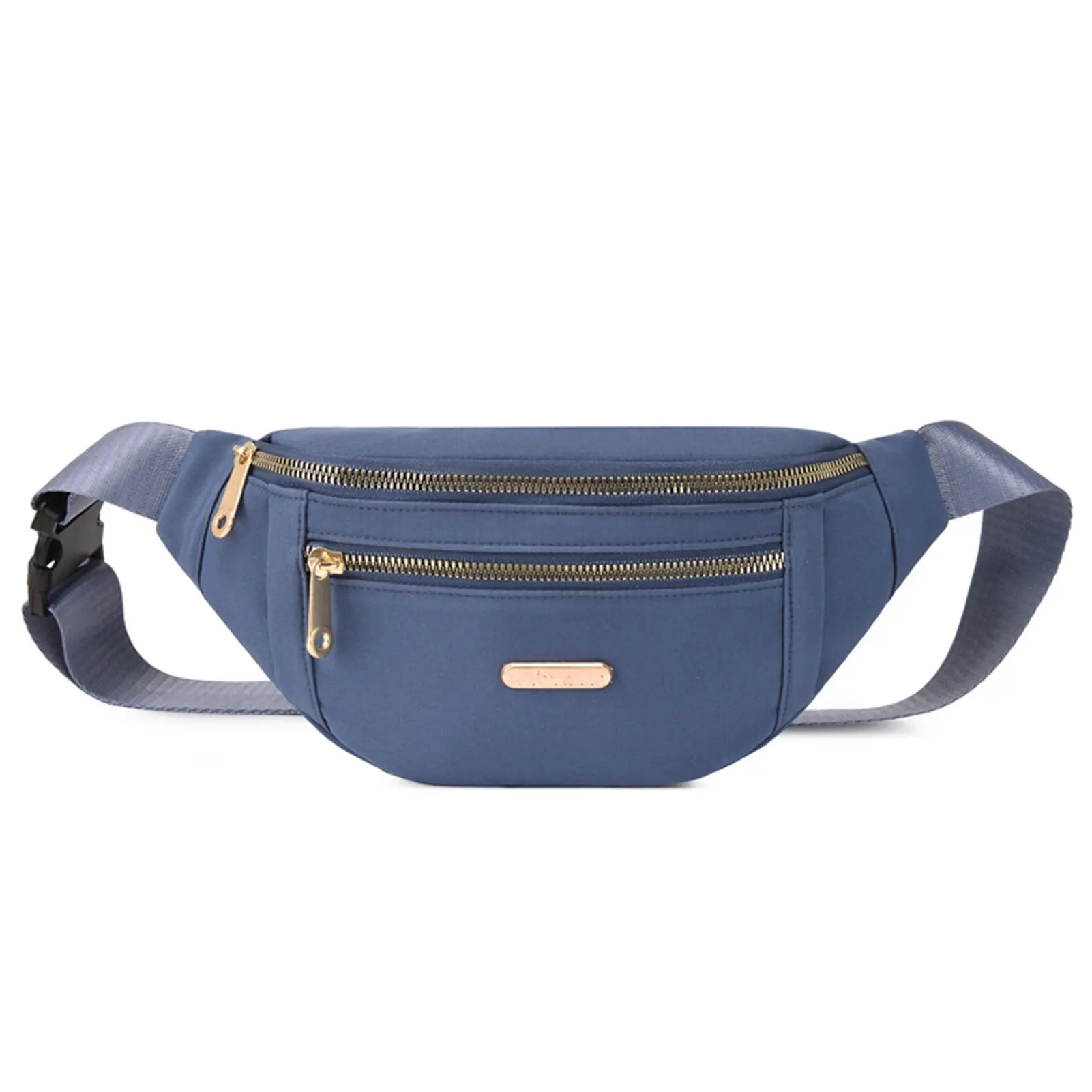 

Casual Crossbody Bag Waist Bag Zipper Closer Water Resistant Waist Bag for Business Trip Work School
