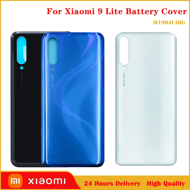 

100% Original Gorilla Glass 5 For Xiaomi mi9 Lite Battery Cover Rear Door Housing mi 9 Lite Back Cover Replacement repair Part