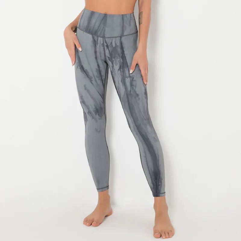 fabletics leggings ASHEYWR Women Tie Dye Leggings Fitness High Waist Nude Sense Push Up Leggins Skinny High Elastic Workout Jeggings Printed Female leggings with pockets