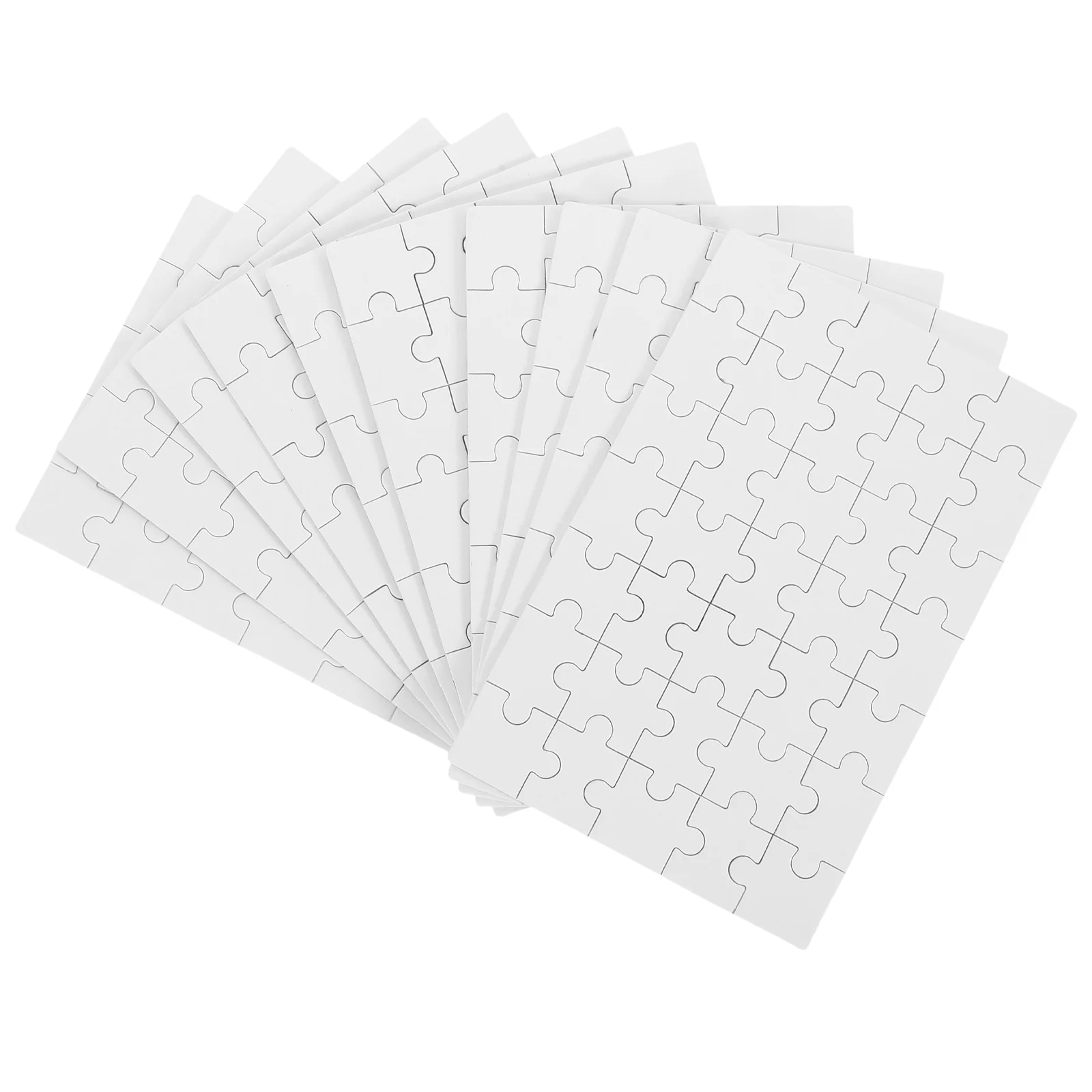 

10 Sheets Photo Heat Transfer Blank Puzzle Jigsaw Puzzles Sublimation For Thermal Transfer Wooden