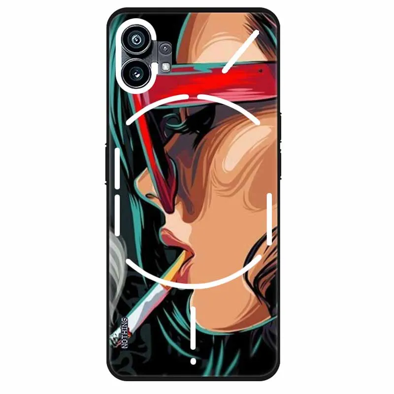Stylish Marble Tiger Cat Black Silicone Phone Case - TPU Soft Cover