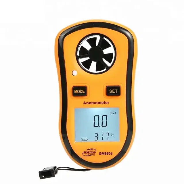 BENETECH GM8908 풍속계 풍속계 30m/s LCD 풍속 온도 측정 테스터 도구