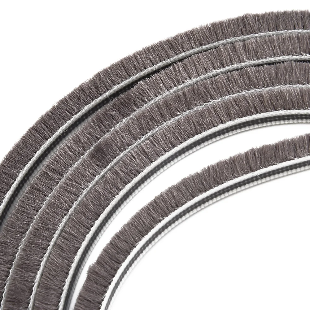 10m Weatherproof Brush Seal Strip - Sound Insulation & Dust-Proof Home Accessory
