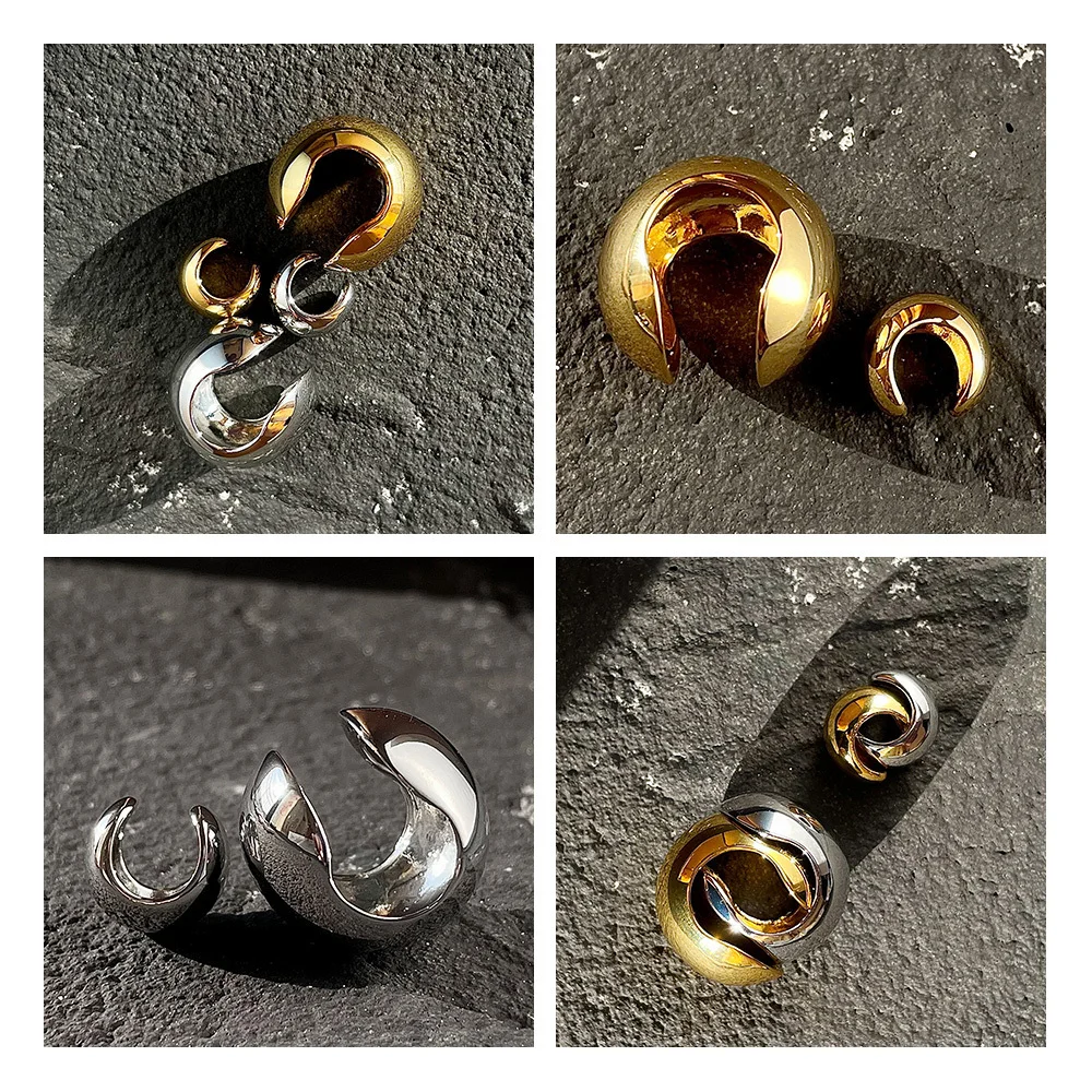 Ear Clip Earrings Clip Earrings Ear Clip Punk Ball Clip On Earrings for Women