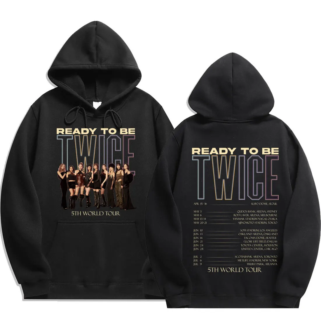 

2023 Kpop Readt TO BE Men/Women Hoodie Long Sleeve Loose Casual Sweatshirt Couple Style Unisex Streetwear Top