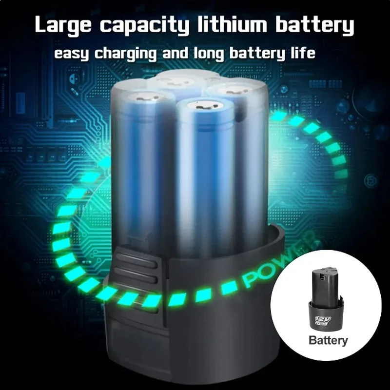 전기 여신 확장 래칫 렌치 세트, 무선 전동 공구, 18V 배터리, 450 RPM 전기 래칫 렌치, 3/8 인치