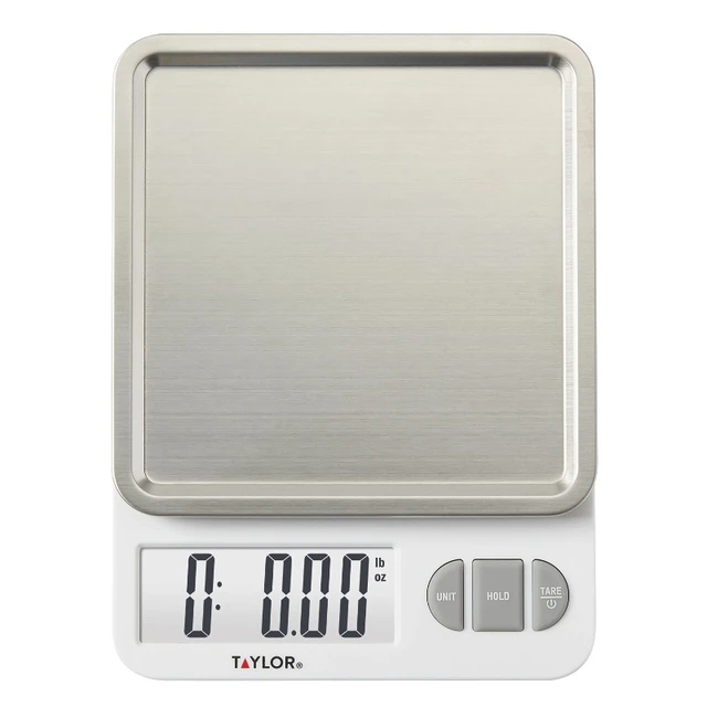 Taylor Digital 11lb Glass Top Food Scale - Silver