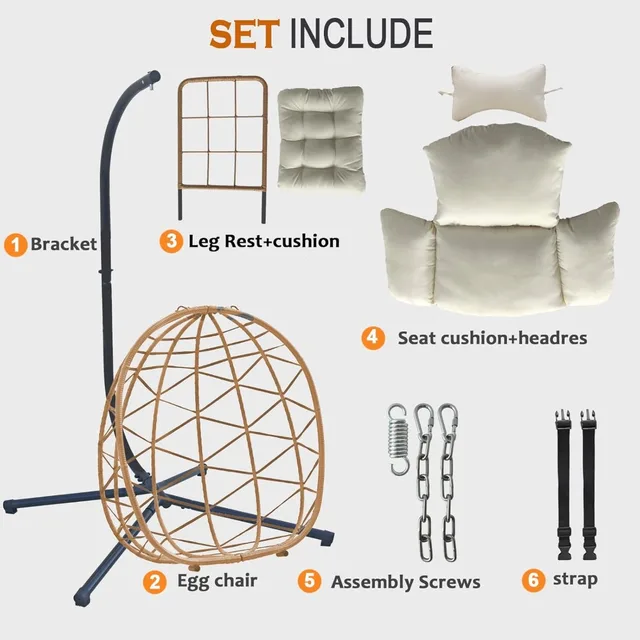 Outdoor Rattan Egg Chair 2