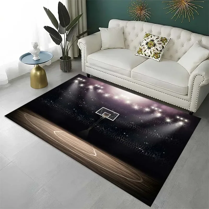 Basketball pattern carpet home decor living room bedroom carpet kitchen balcony non-slip mat bathroom accessories birthday gift