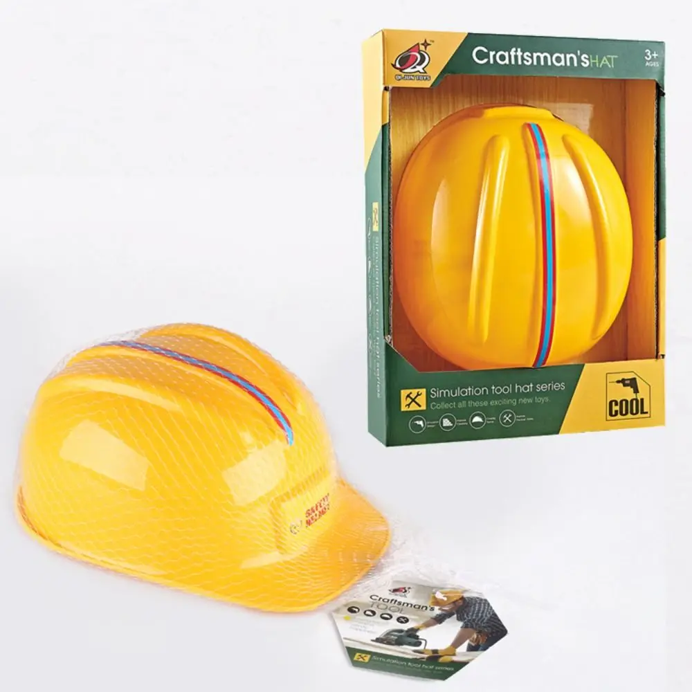 Party Cosplay Supplies Plastic Simulation Engineering Hat Cosplay Ornaments Safety Engineering Hat Construction Hat Adult