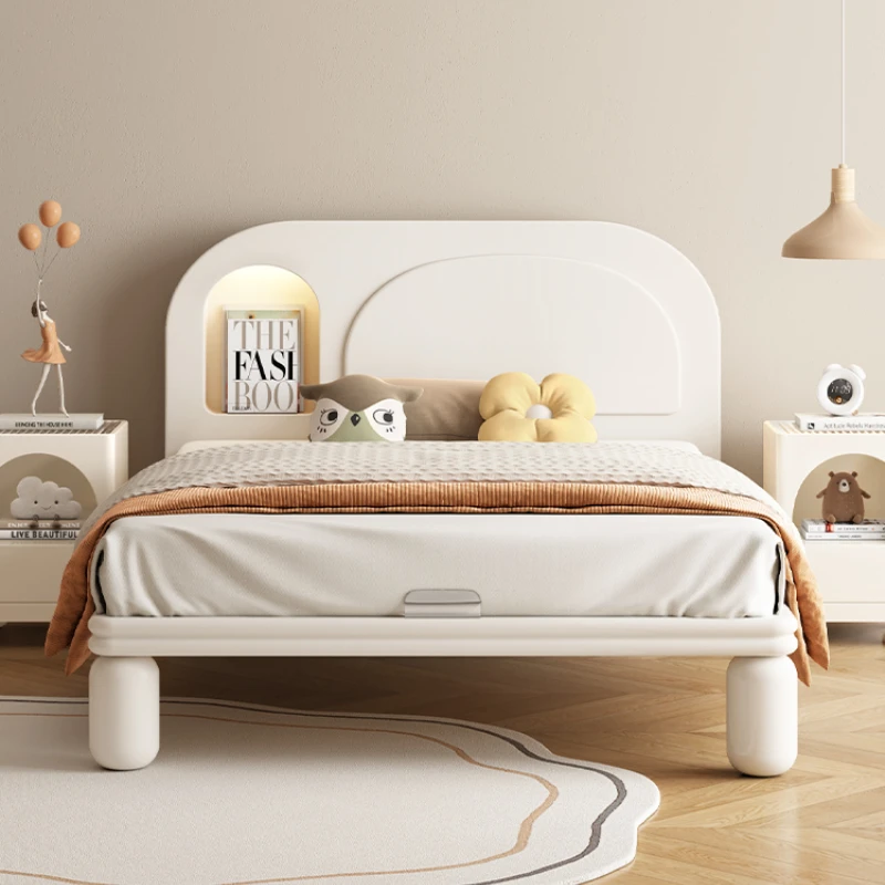 

Small Bed Small Apartment with Night Light 1.2 M Simple Modern Boy Girl Single Bed