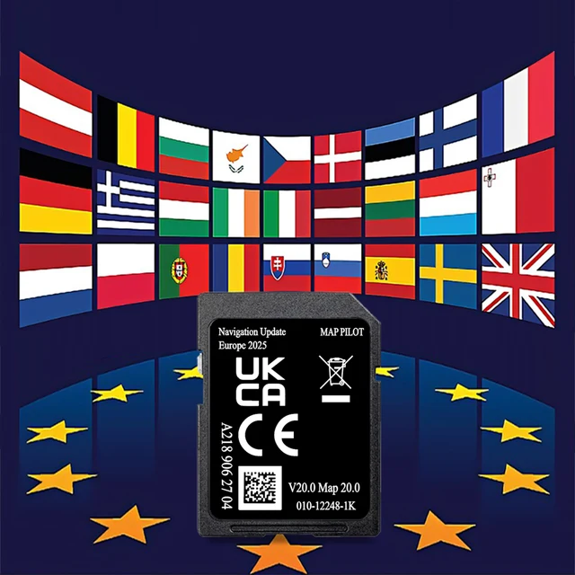 A2189062704 EU Maps Sat Nav SD Card New Genuine for Mercedes B-Class W176 CLA GLA Car 2025 Latest GPS 32GB