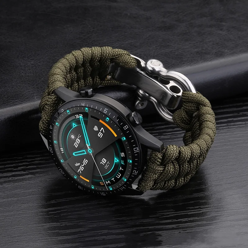 Weave Nylon Sport Watch Strap - Universal Band Bracelet with Tool