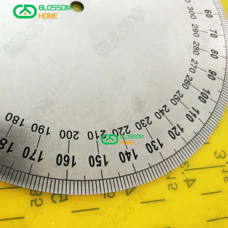 NEW Diameter:160mm Inner D:6mm Thickness:2mm Industrial Measuring Disc Stainless Steel Angle Disc Mechanical Fittings 3