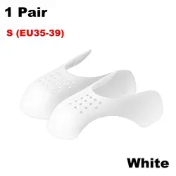 Shoe Crease Protector & Toe Support Shield - Lightweight Anti - Crease Solution (S - White)