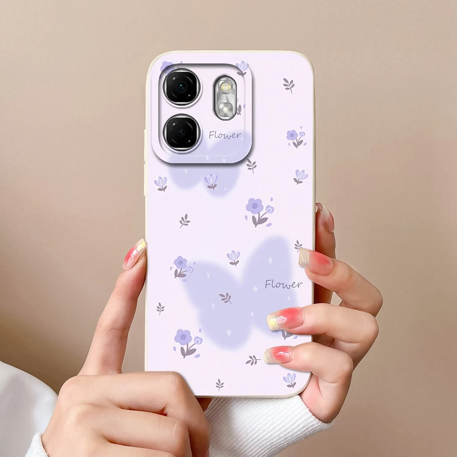 Floral Oil Painting Silicone Protective Phone Case - Ultrathin Soft Cover & Bumper