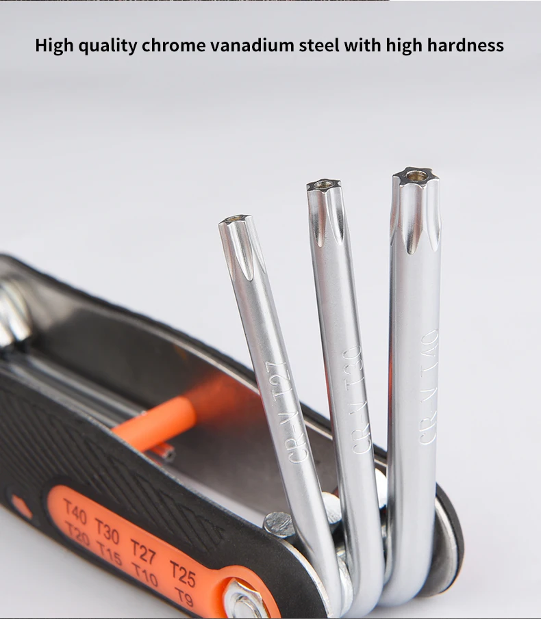 Description Picture 3 of itemFolding Hex Wrench Set Metric Inch Star Screwdriver Universal Internal 6 Angle Torque Wrench Hand Tools Multi-tool Allen Keys