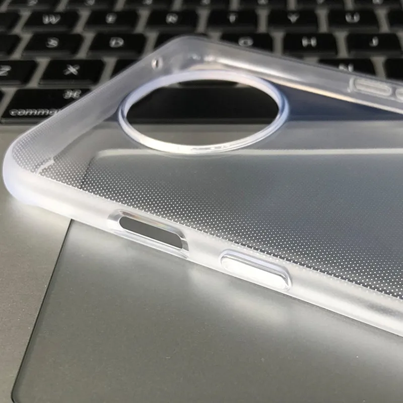 Slim Shockproof Transparent Back Case - Ultra-Thin Soft Rubber Clear Skin Cover