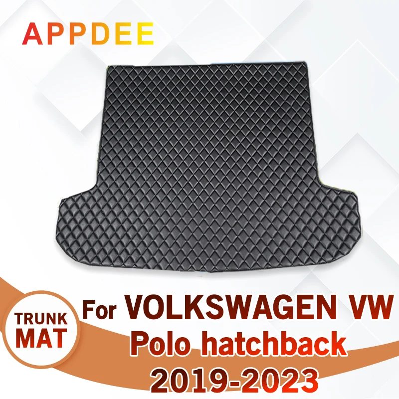 

Коврик для багажника автомобиля для VOLKSWAGEN VW Polo hatchback 2019 2020 2021 2022 2023, пользовательские автомобильные аксессуары, украшение интерьера автомобиля