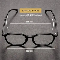 Monture de lunettes surdimensionnée unisexe, grand visage, pour hommes et femmes, ultralégère, TR90, grande taille, optique, 150mm 5
