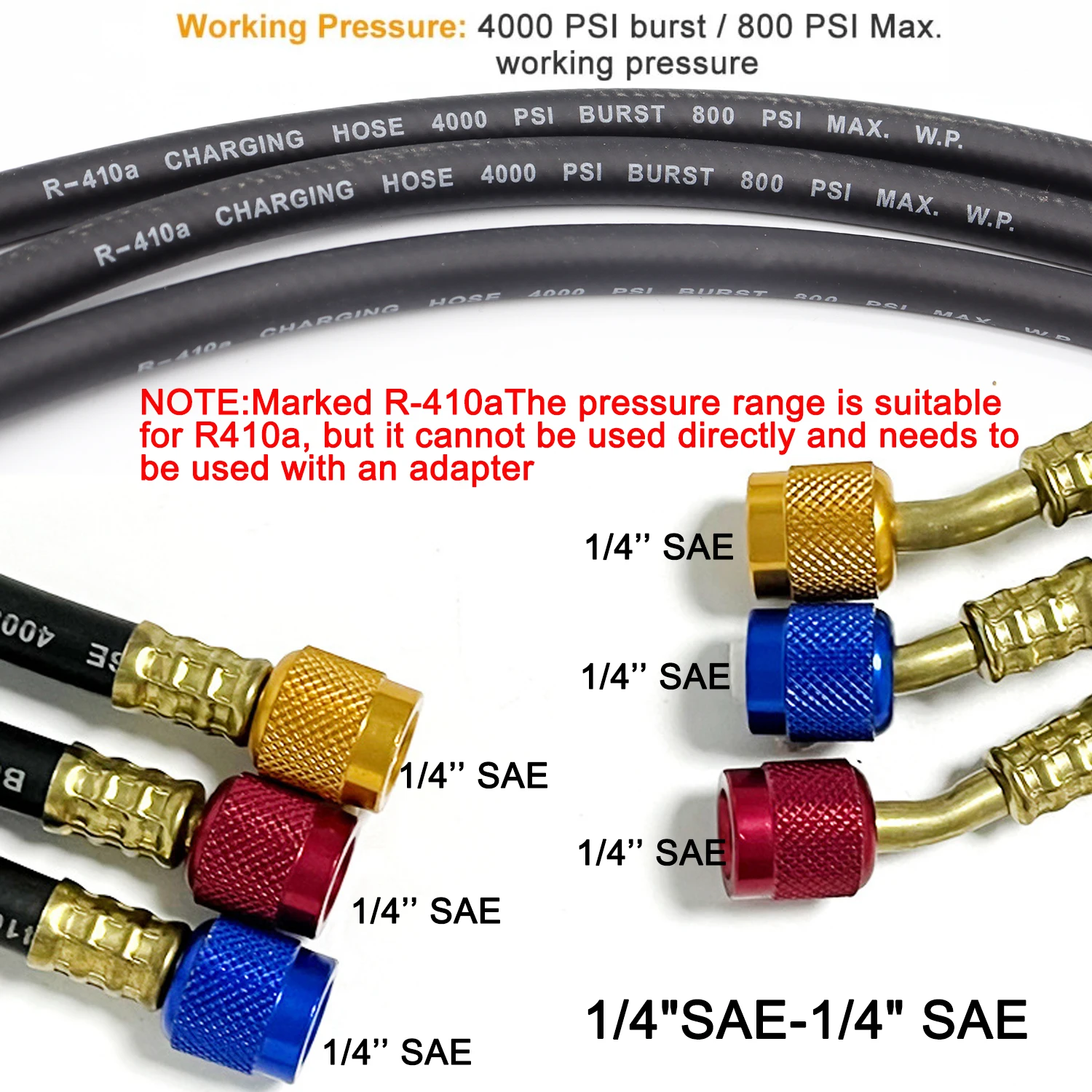Air Conditioning Hose r134a R410A AC Refrigerant Charging Hoses HVAC Air conditioning tool car silicone hose pipe Air Condition System Maintenance