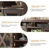 Farmhouse TV Stand for 65 inch TV Farmhouse Entertainment Center with Sliding Barn Doors Console Storage Cabinet for Living Room 5