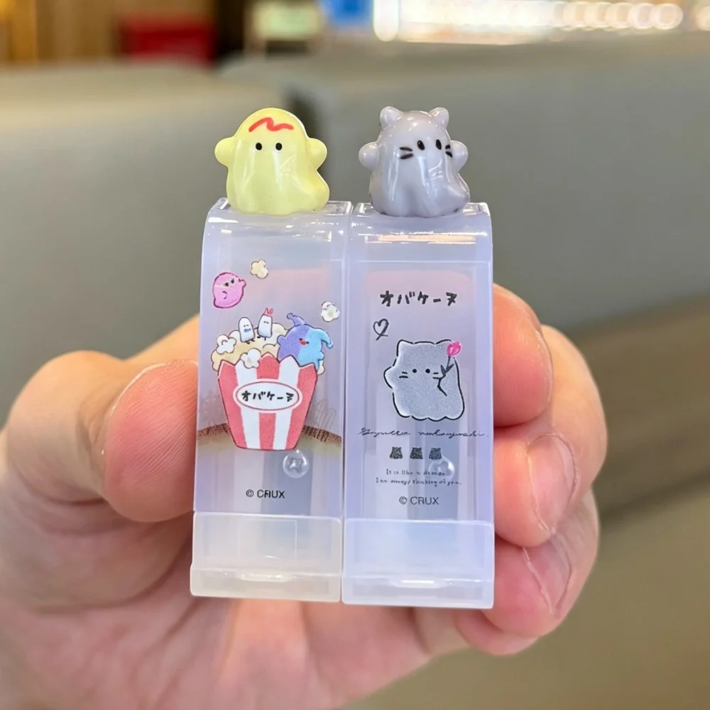 Temperino Kawaii a forma di gatto Pudding, con coperchio a ribalta, a foro singolo, portatile, per la scuola, per studenti - immagine 4
