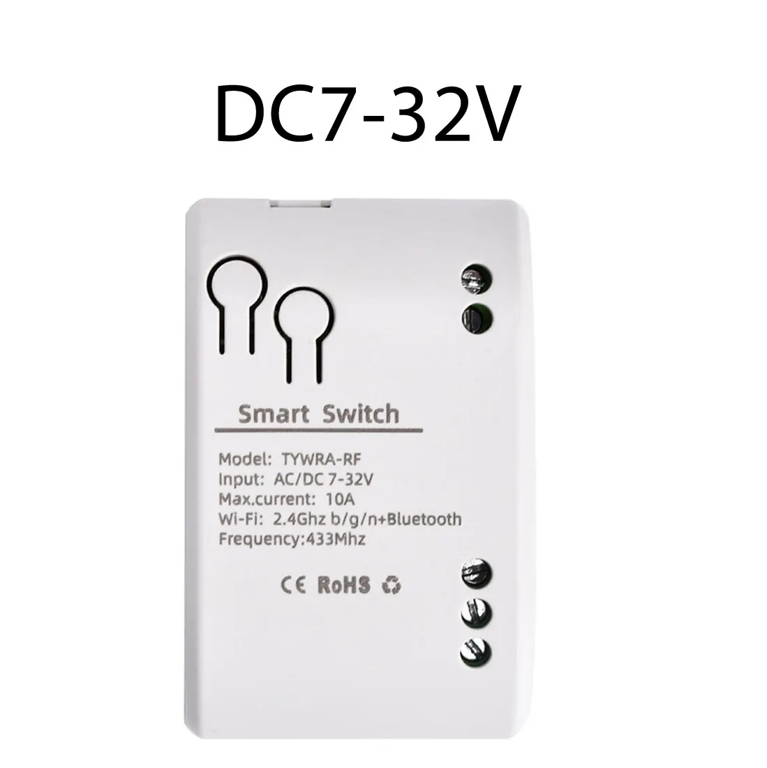 1CH Tuya Smart Remote Control Wireless Wifi Switch Module DC7-32V AC85-250V 2200W RF Receiver 10A WiFi Relay DIY Smart Switch Smart Wifi Switch Wifi Switch Wireless Switch Electronic Module