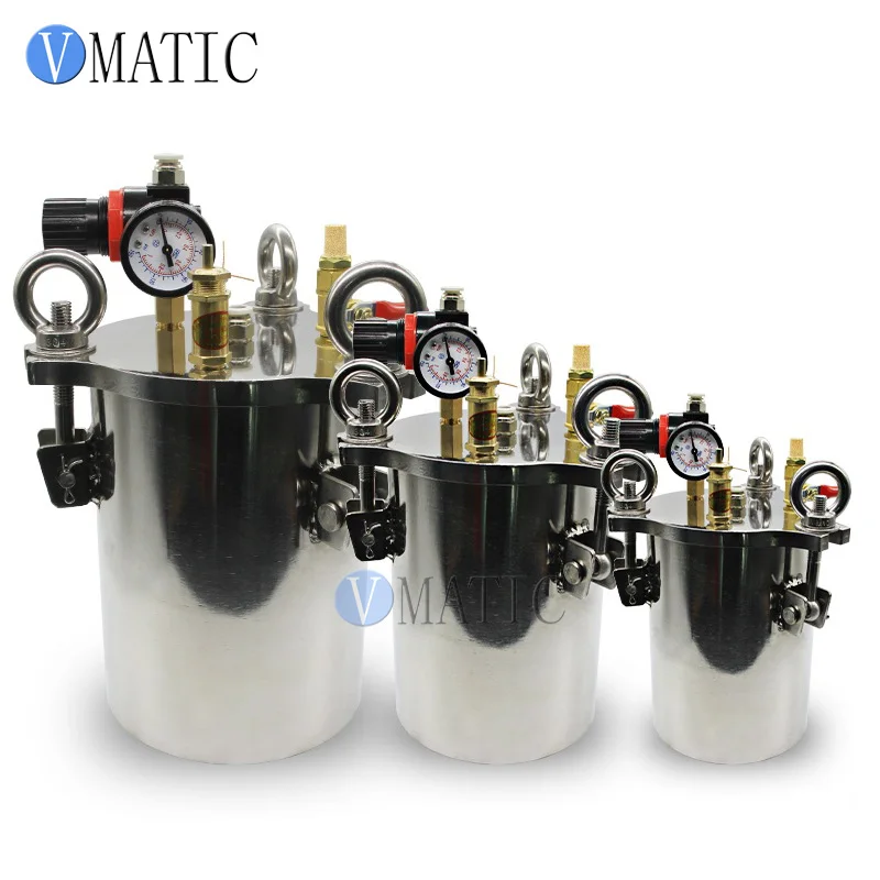 Free Shipping Stainless Steel Pneumatic Pressure Tank Air Reservoir 10 L