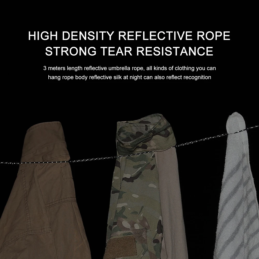 3 M Adjustable Clothes Line Travel Stretchy Clothesline Sock Line Portable Travel Clothesline Cord Windproof Travel Clothesline