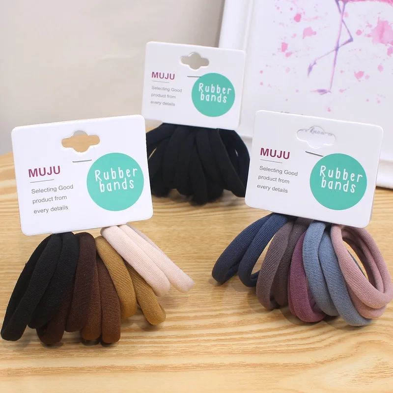 Nouvelle mode haute élasticité ne fait pas mal cheveux élastique filles femmes basique cheveux cravate bandeau cheveux accessoires en gros