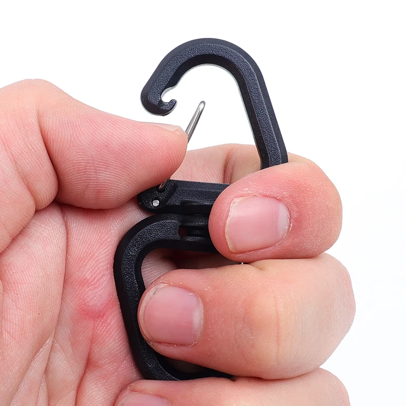 Swivel S Hooks 360 Degree Rotating Lightweight Lobster Claw Clasps Mini Key Ring for Outdoor Hiking Backpacking Accessories 6