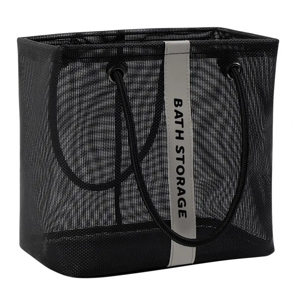 Shower Bag Quick Drying Heavy Duty Large Capacity Portable Handle Mesh Bath Organizer Bag Travel Tote Handbag Organizer Basket