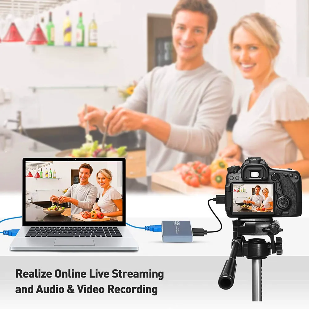 KuWFi HDMI Video Capture Card For Live Streaming 1080P 4K USB3.0 Video Recorders Switch Game For PS4 Camera Xbox Recording Box video capture adapter