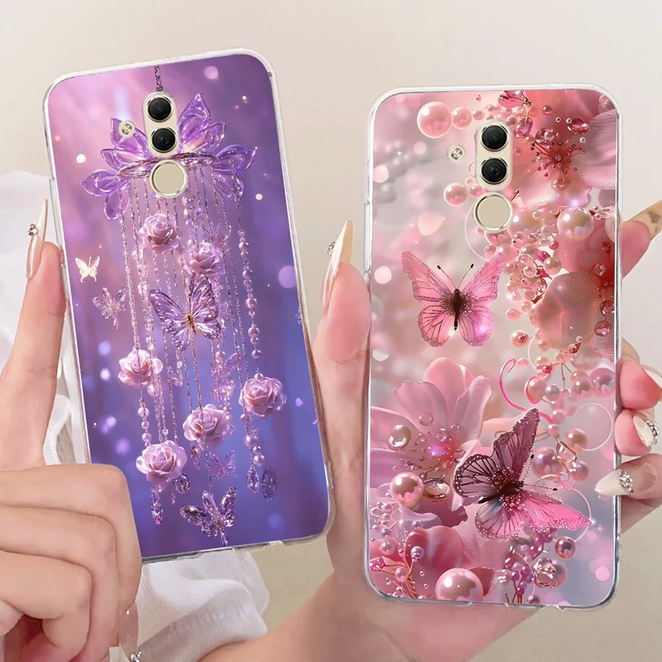 Luxury Floral Butterfly Design Soft Slim Phone Case Cover