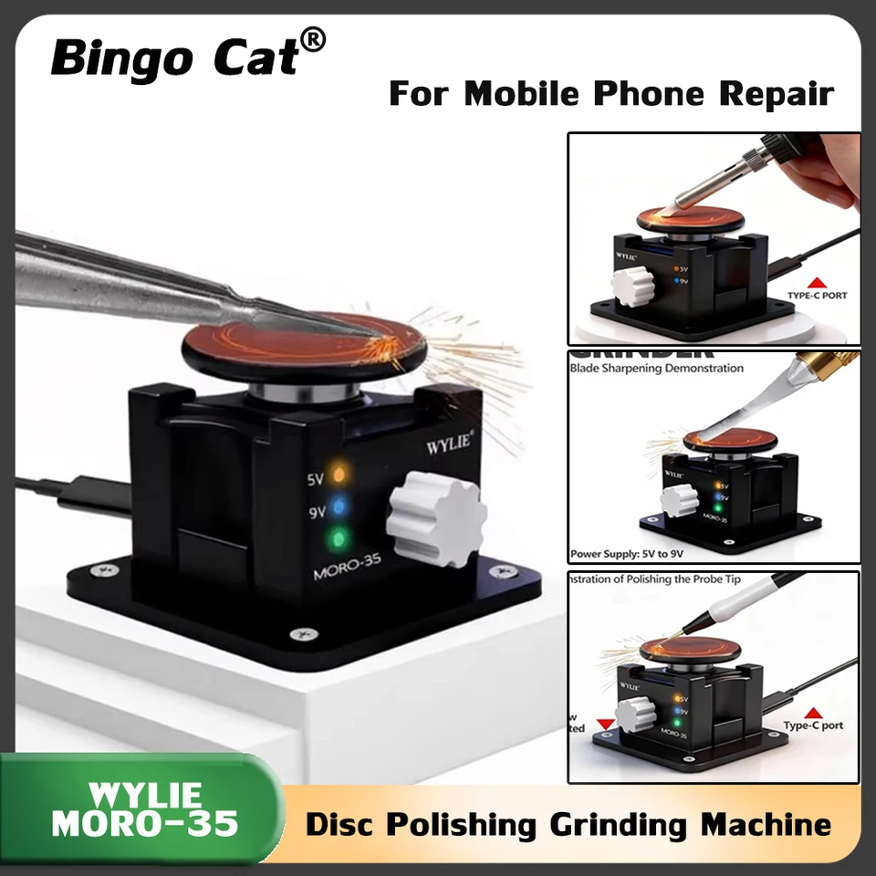 WYLIE MORO-35 Magic Hand Disc Polishing and Grinding Machine Electric Sharpening Machine Scissors Tweezers Blades Carving Knife - AliExpress
