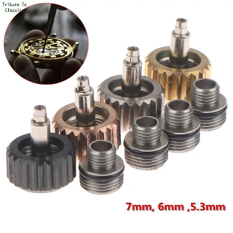 

Hot! For Watch Crowns Watch Waterproof Replacement Assorted Repair Tools High Quality Watch Crowns 7mm, 6mm ,5.3mm