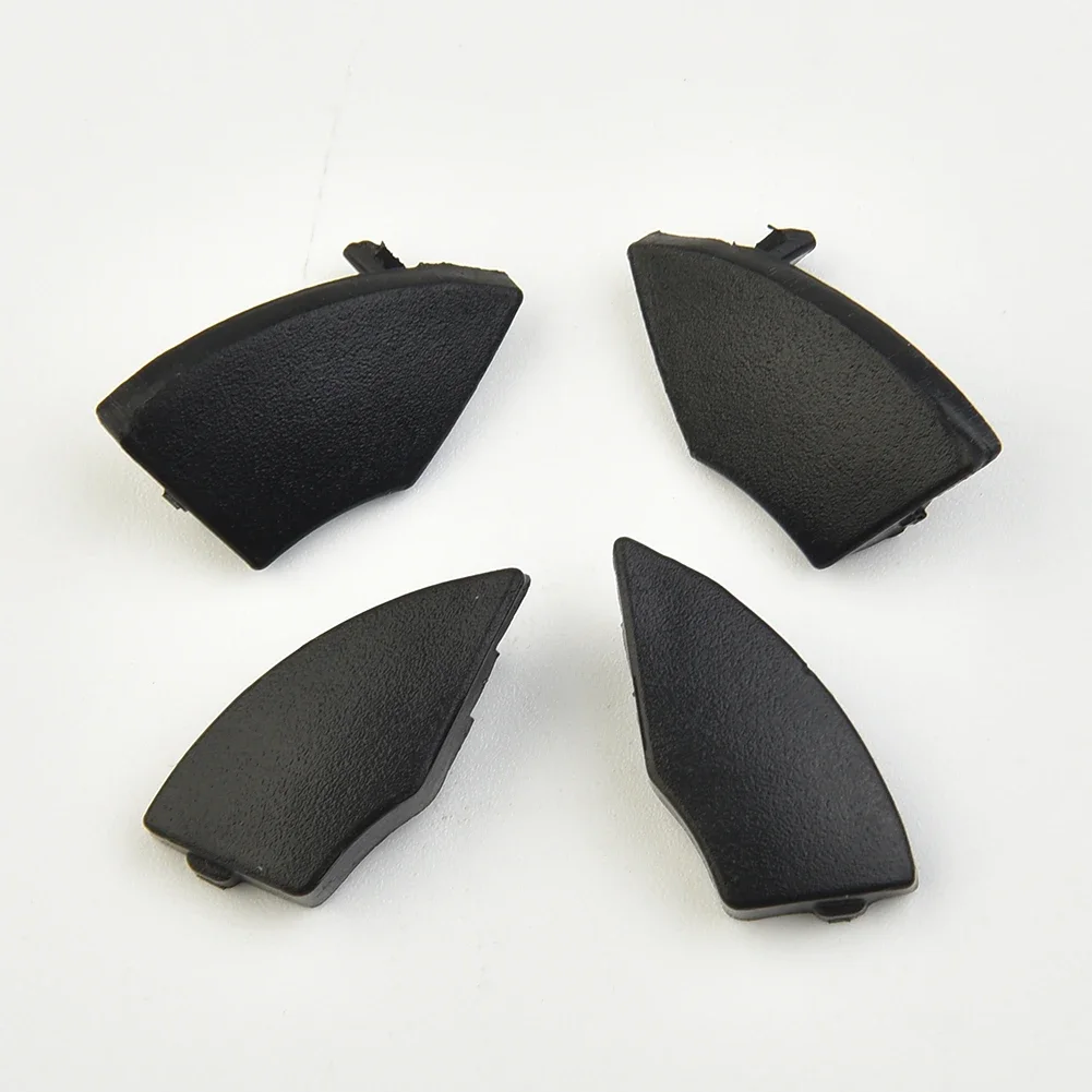 4-Piece Black Car Radio CD Trim Cover Set - Stylish Interior Accessory