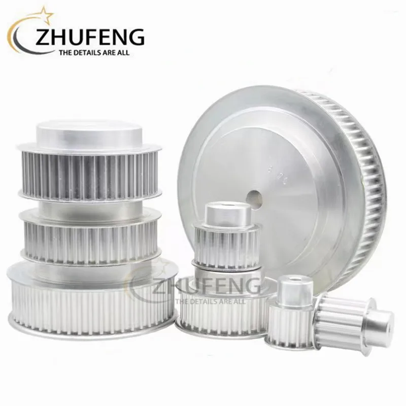 ZHUFENG HTD 타이밍 풀리 알루퍼 표준 부품, 8M, 8M18T, 22T, 26T, 30T, 32T, 35T 너비, 27mm, 32mm, 프로세스 보어 10mm, 12mm