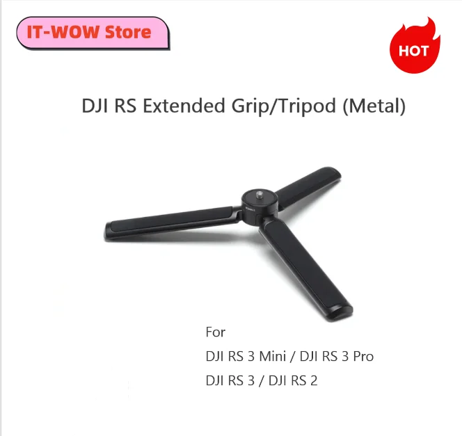 

DJI RS Extended Grip/Tripod (Metal) Original DJI Ronin-S/SC Extended Grip/Tripod (Metal) Connects to the Ronin-S/SC handle