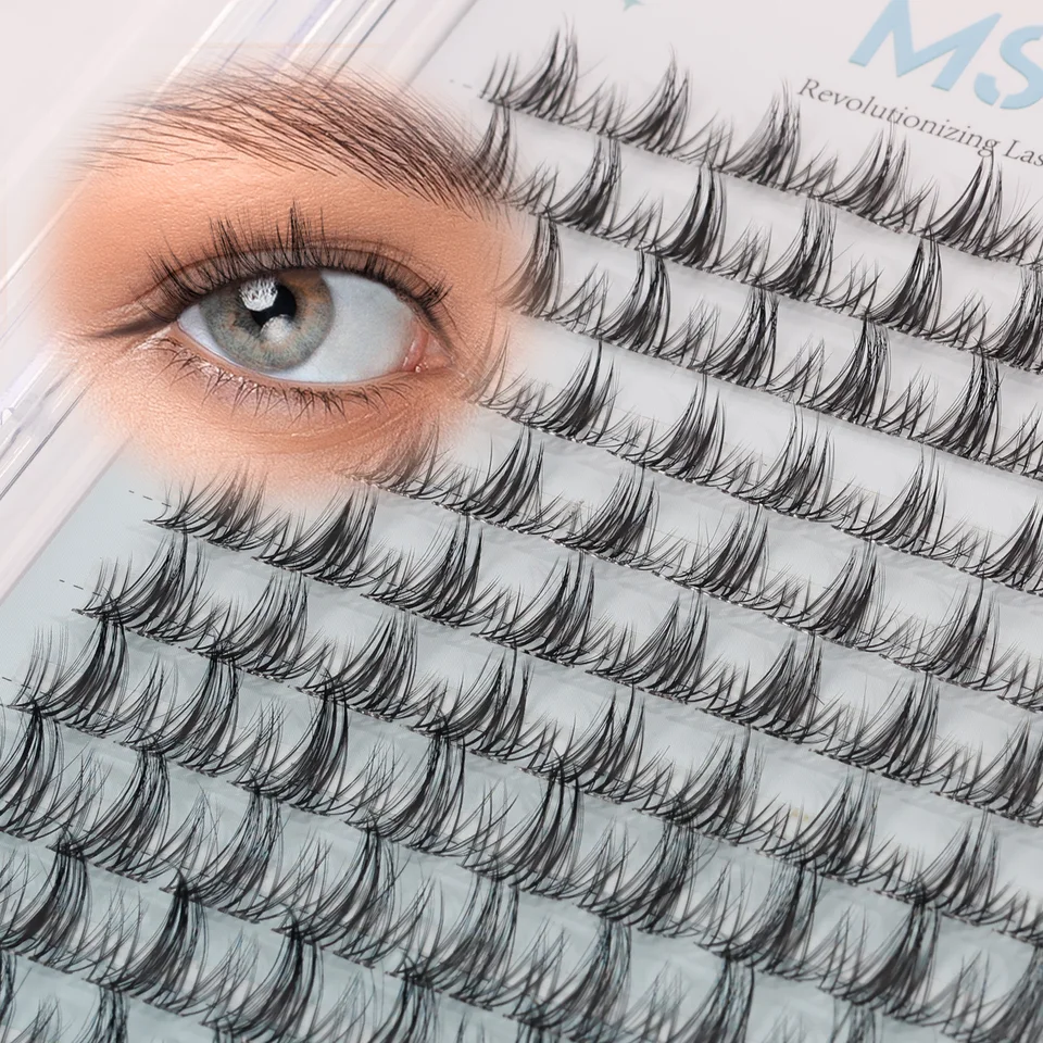 Upgrade 3D Curl Ultra Soft Waterproof Cluster Eyelash Kit