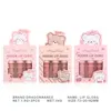 3pcs/set Adorable Bear Mirror Lip Glaze Long-Lasting Non-Fading lip gloss Hydrating Liquid Lipstick Lip Makeup Products 5
