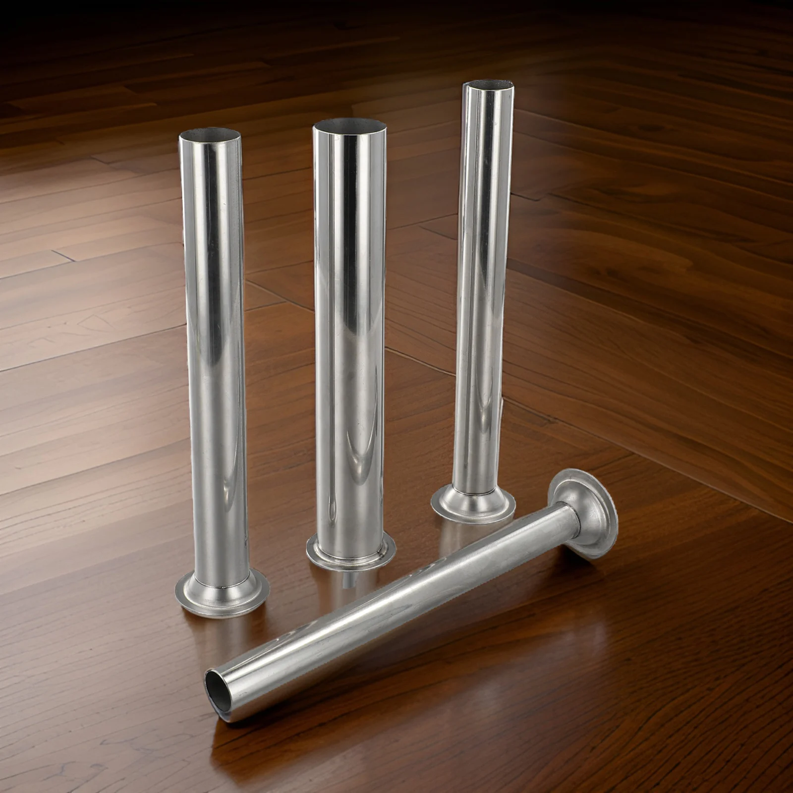4 Pcs Stainless Steel Sausage Stuffer Filling Tubes Funnels Nozzles Parts Filler Tube Base Sausage Making Tools