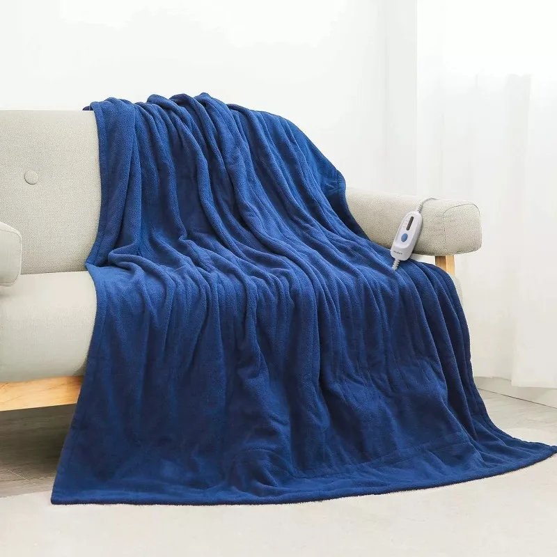 Washable Luxury 50 X 60 Lightweight Cozy Soft Fleece Plush Therapedic  Eelecric Throw Electric Heated Blanket For Winter - Sleeping Bags -  AliExpress